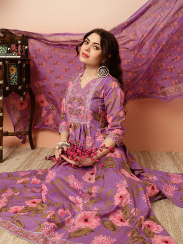 Kimayra purple kurta – wholesale manufacturer & exporter from India