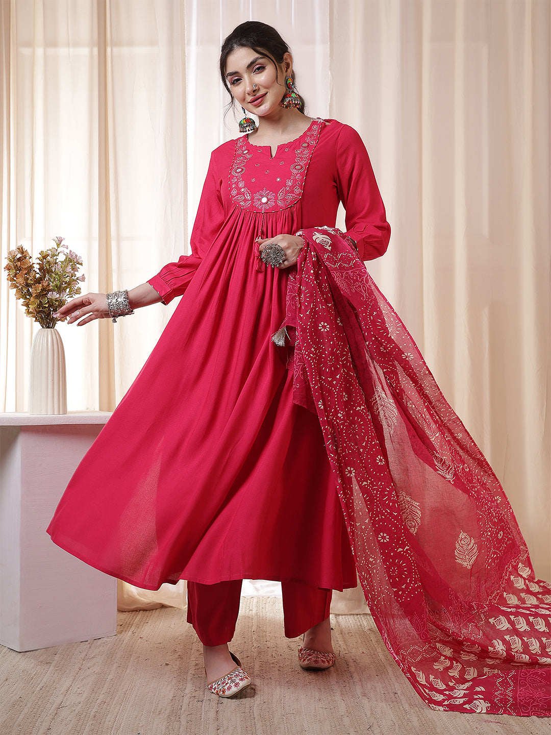 Kimayra wine rayon solid kurta suit set – wholesale supplier